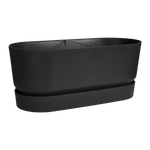 greenville terrase 80cm roues living noir